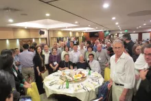 Standing back row: Joyce Liao, Chou-Long Huang, Eitan Reuveny, Paul Slesinger, Chen Gu, Tongfei Wang, Xi Huang, Huanghe Yang, Dan Minor Standing front row: Diane Papazian, Hee Jung Chung, Jian Yang, Yu-Fung Lin, Ed Cooper Seated: Tom Schwarz, Lily Jan, Yoshihiro Kubo Foreground: Michael Caudy, Nicholas Justice